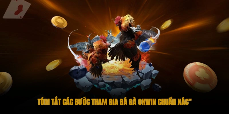 Đá gà OKWIN – Hình thức cá cược chọi gà chuyên nghiệp 3 Các bước tham gia đá gà OKWIN